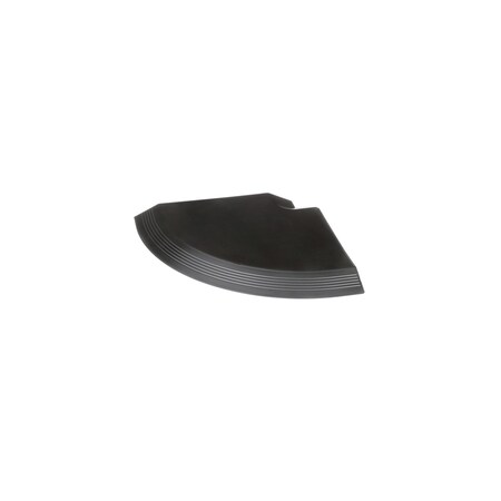 Panduit ABOVE FLOOR RACEWAY, 4-CHANNEL RIGHT ANGLE, BLACK AFR4RABL